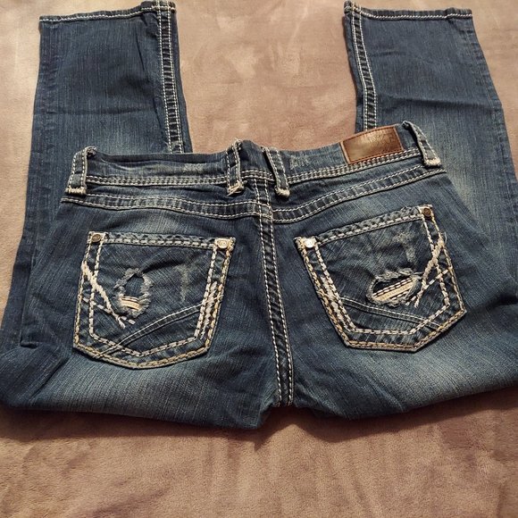 Size 32 BKE Denim Jeans Sabrina Short Style # BMM1109 - Picture 1 of 2